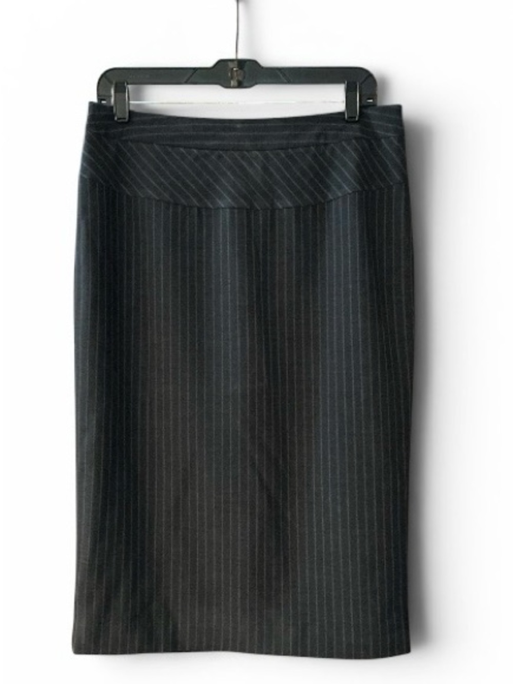 Worthington - NWT -Charcoal Gray Pinstripe Pencil Skirt with Light Gray Pinstrip